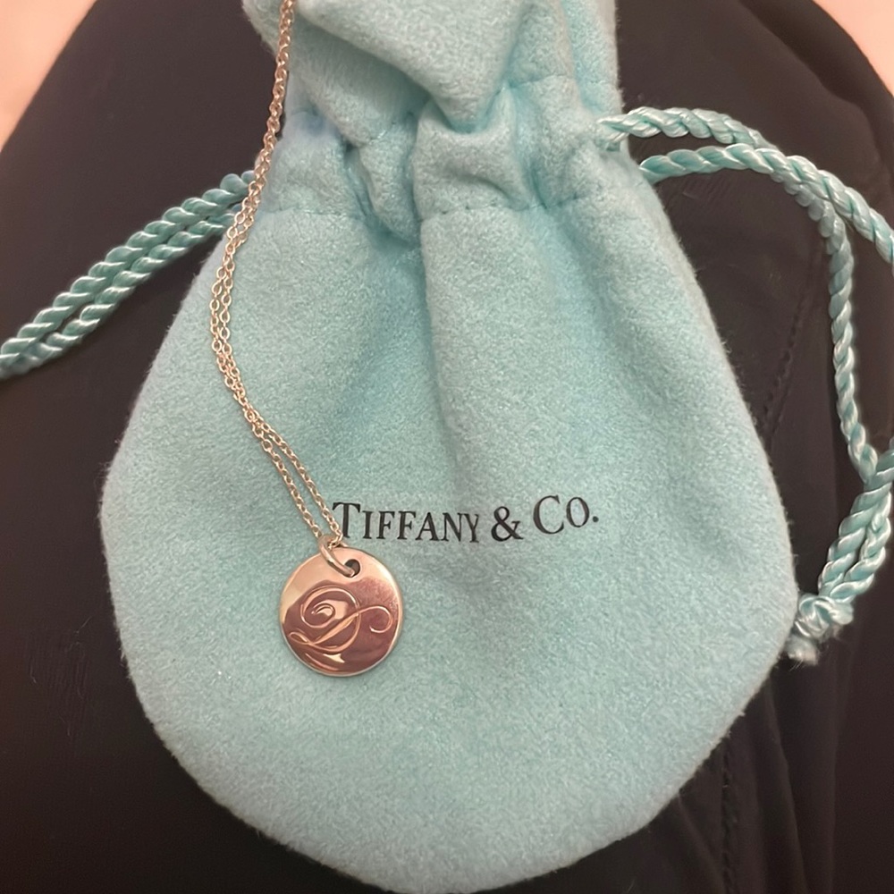 Tiffany & Co. “D” Initial Pendant (Silver)